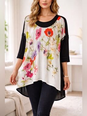 Roberto Cavalli Floral Blouse